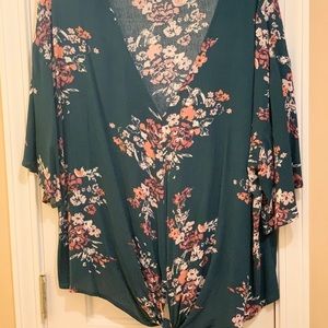 Beautiful flower summer top